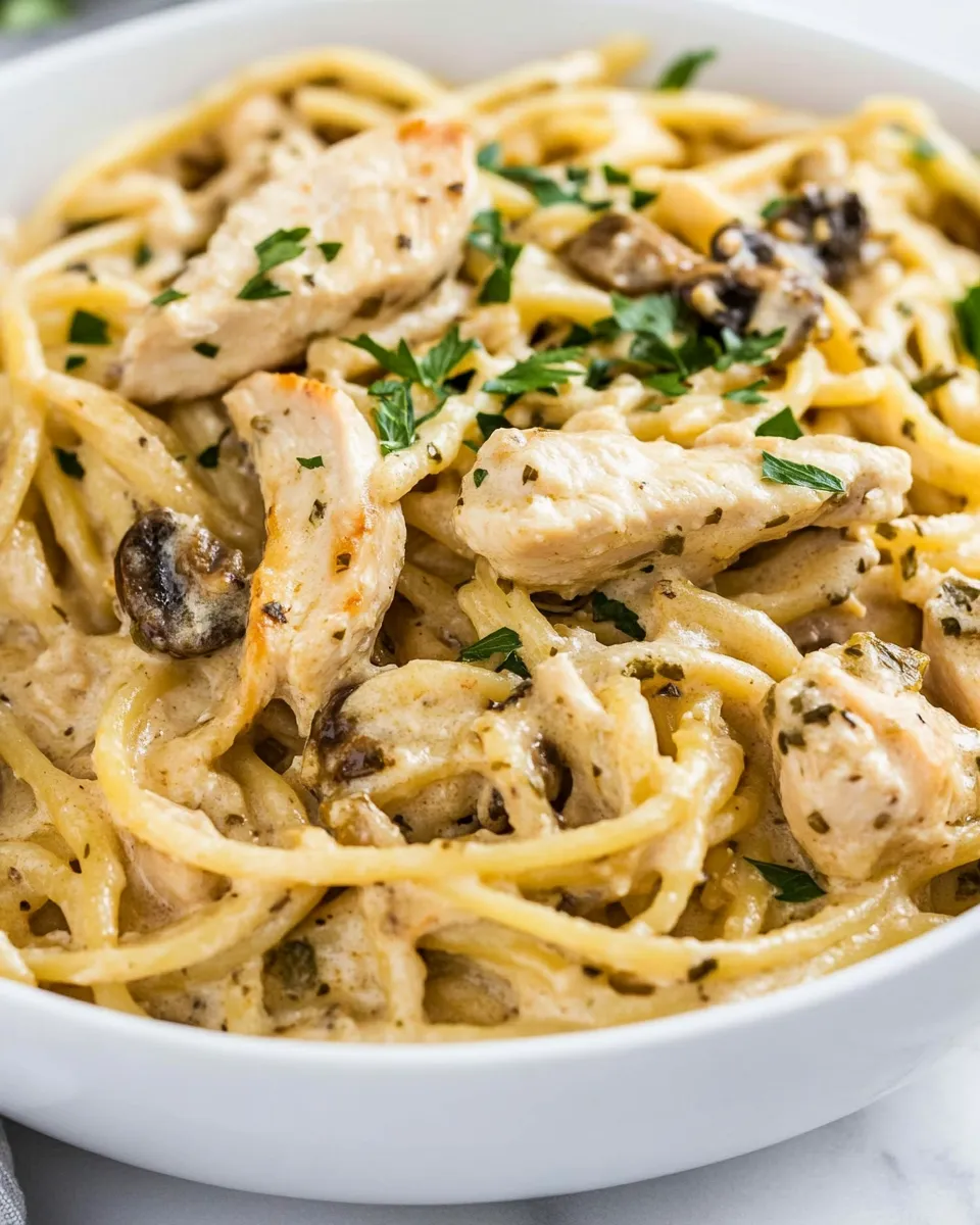 Homemade One Pot Chicken Tetrazzini photo