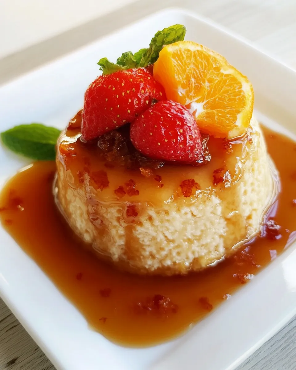 Homemade Orange Creme Caramel photo