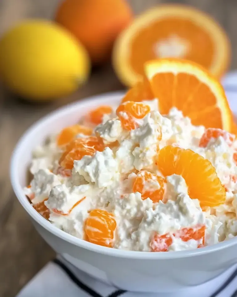 Homemade Orange Fluff Salad Recipe photo