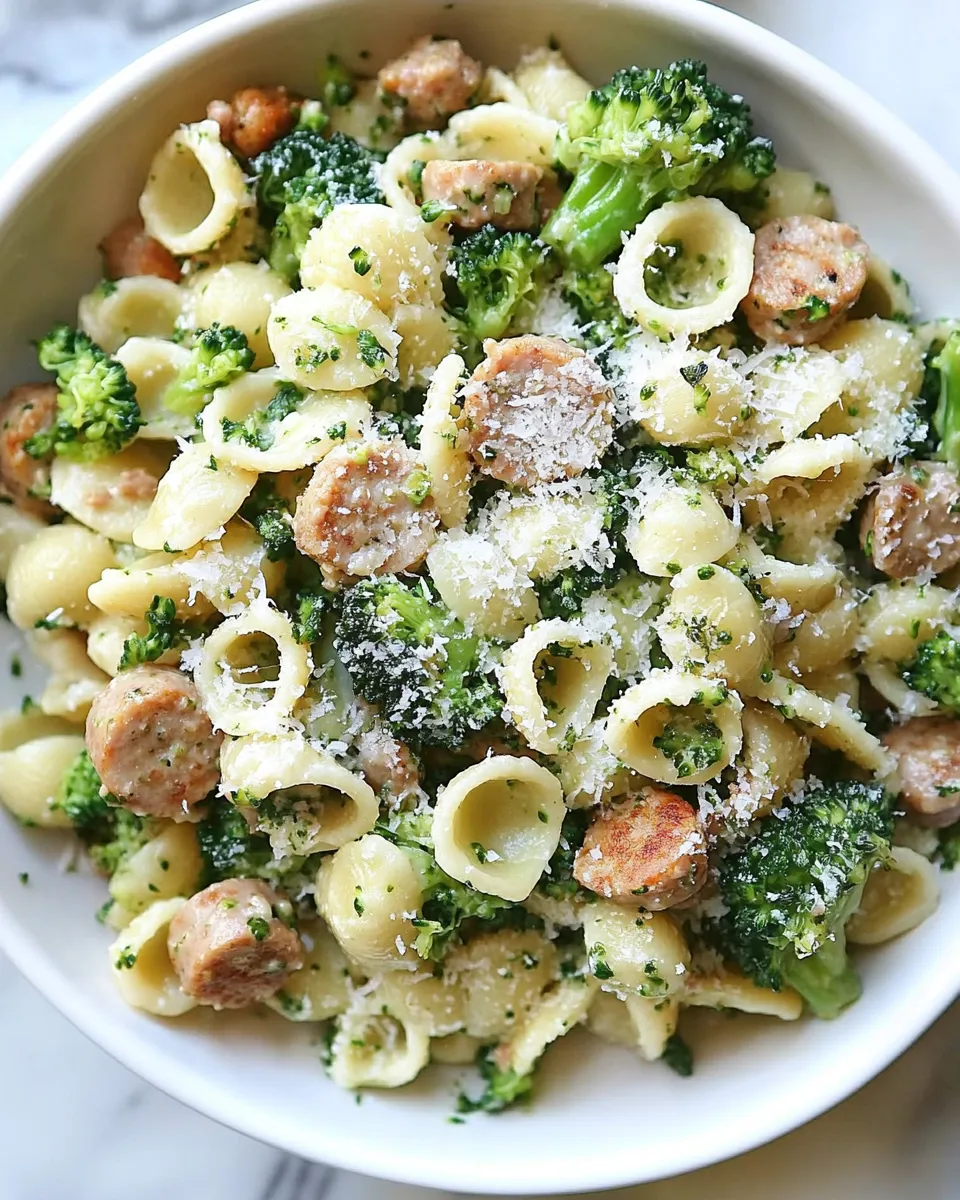 Quick Orecchiette Pasta with Chicken Sausage and Broccoli recipe photo