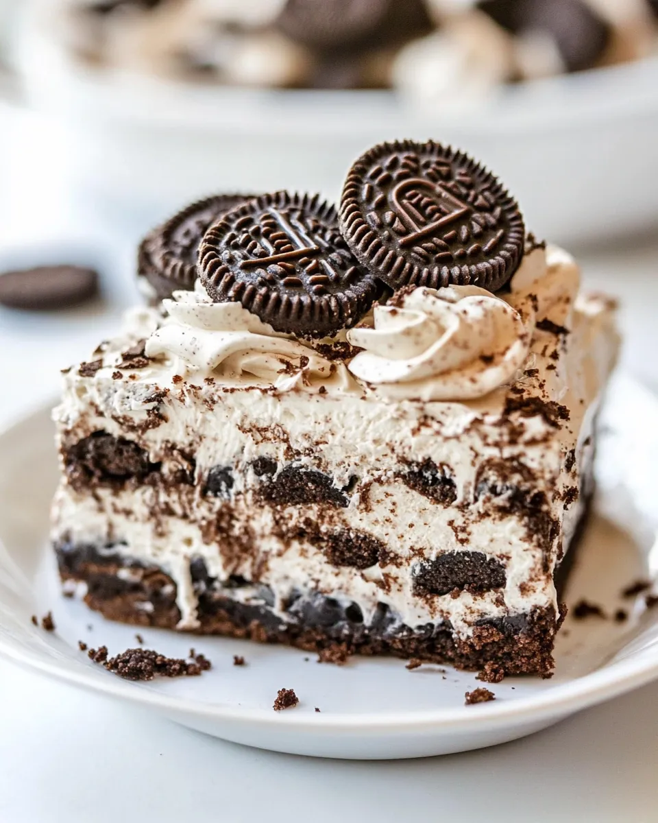 Easy Oreo Brownie Lush recipe photo
