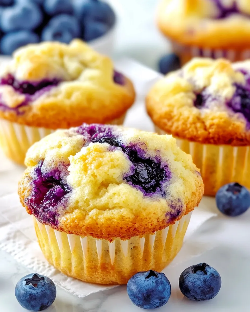 Easy Otis Spunkmeyer Blueberry Muffins Easy Copycat Recipe shot