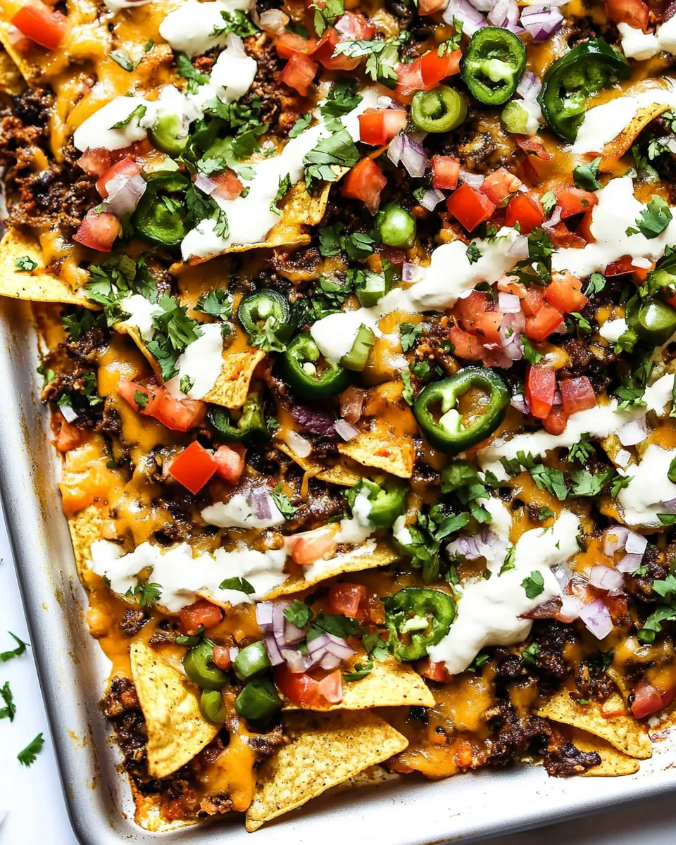 Classic Oven Baked Sheet Pan Nachos image