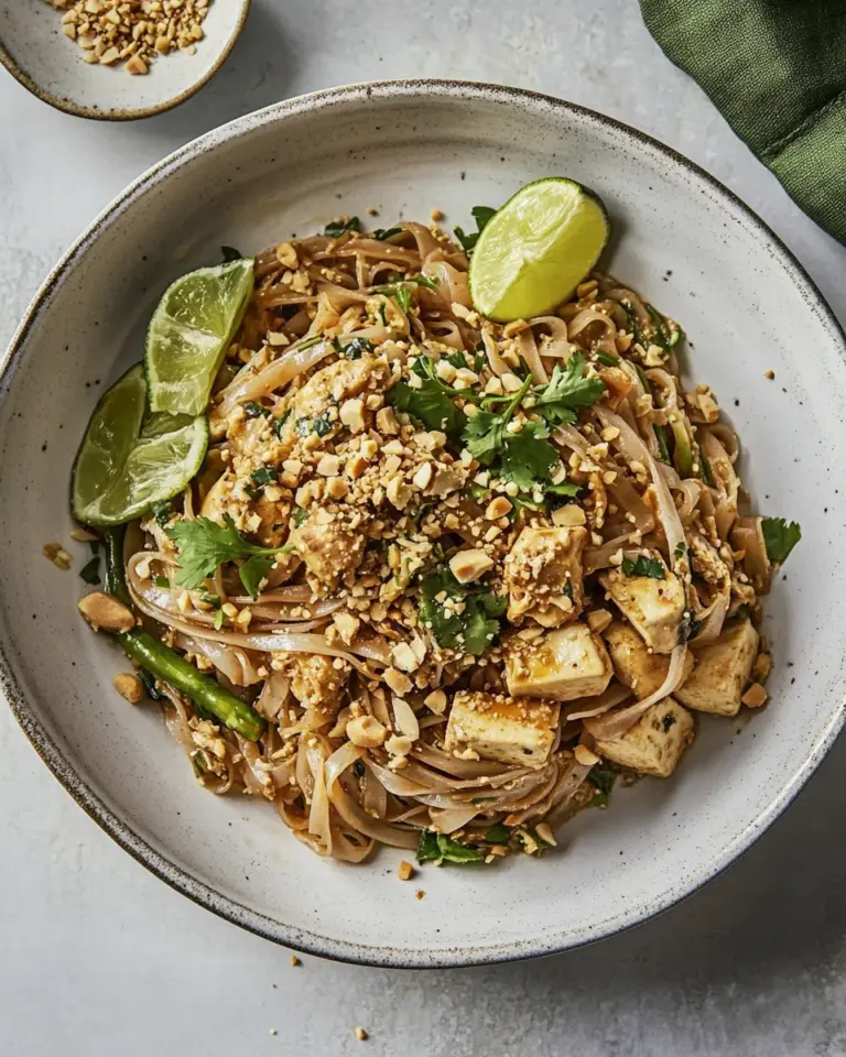 Homemade Pad Thai With Chicken & Tofu photo