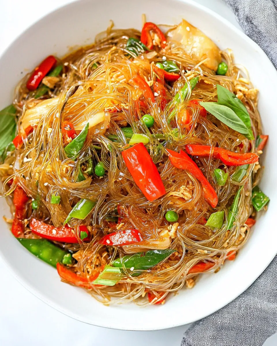 Homemade Pad Woon Sen (Thai Glass Noodle Stir Fry) photo