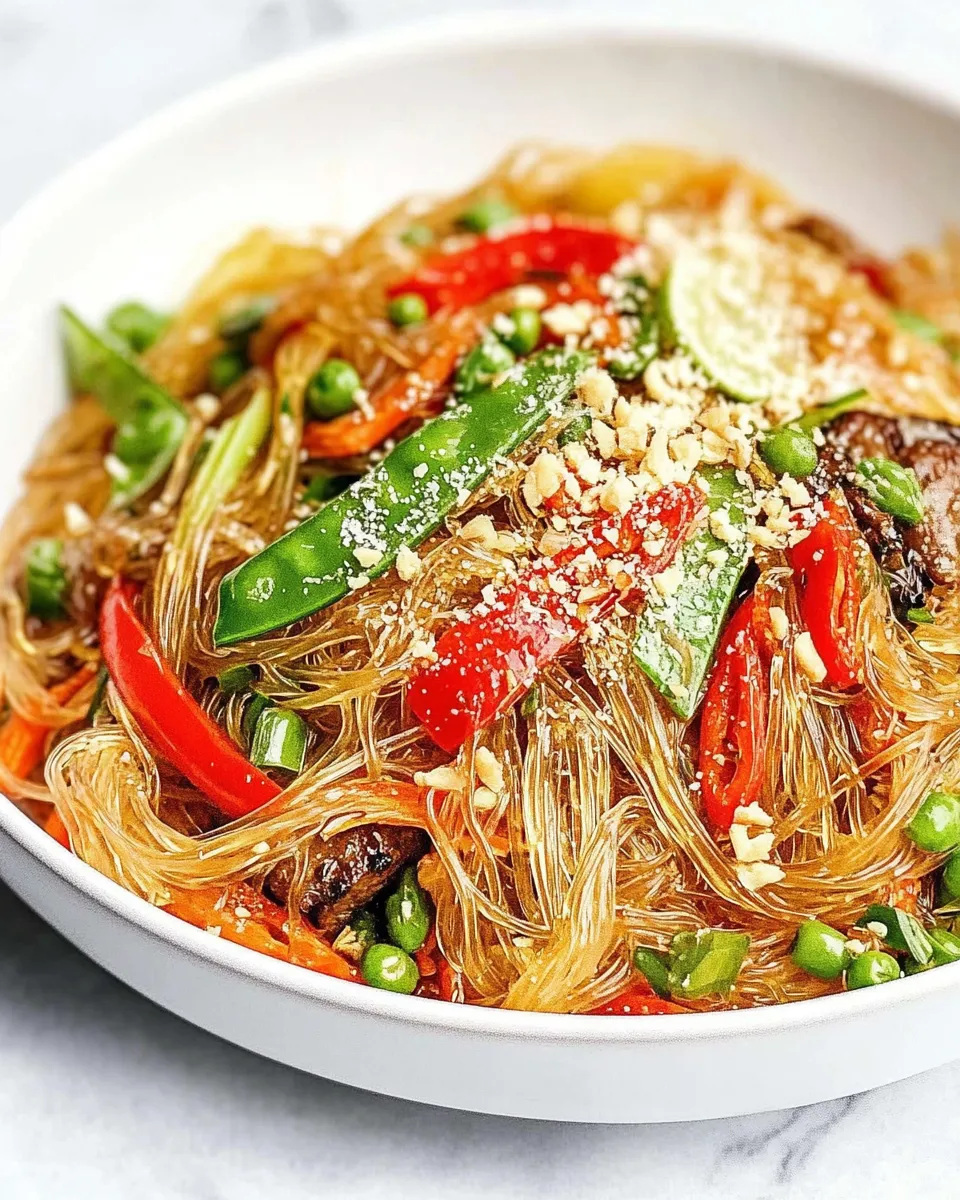 Easy Pad Woon Sen (Thai Glass Noodle Stir Fry) recipe photo