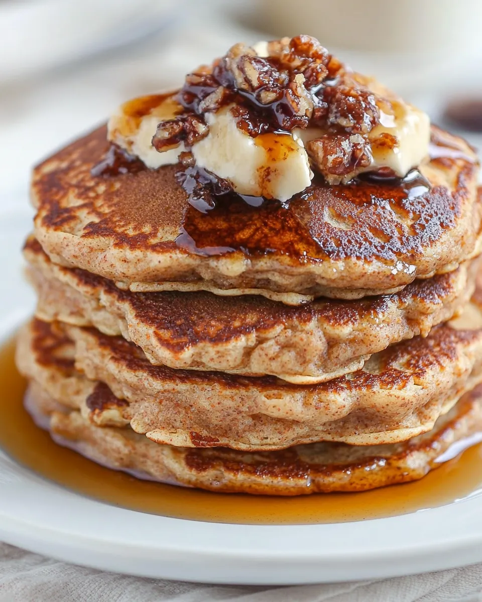 Healthy Paleo Carrot Cake Pancakes shot