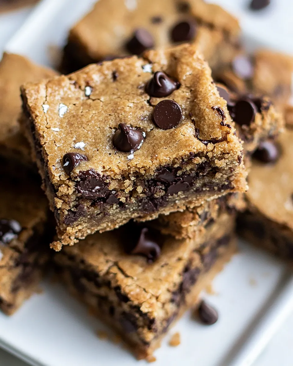 Homemade Paleo Chocolate Chip Cookie Bars photo