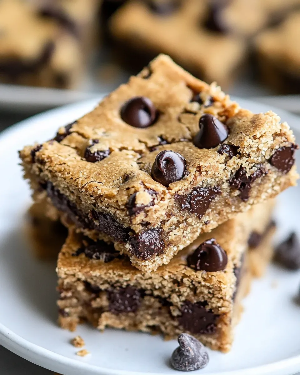 Classic Paleo Chocolate Chip Cookie Bars image
