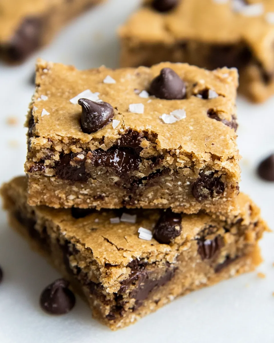 Easy Paleo Chocolate Chip Cookie Bars recipe photo