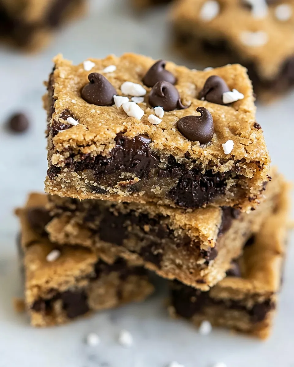 Delicious Paleo Chocolate Chip Cookie Bars shot