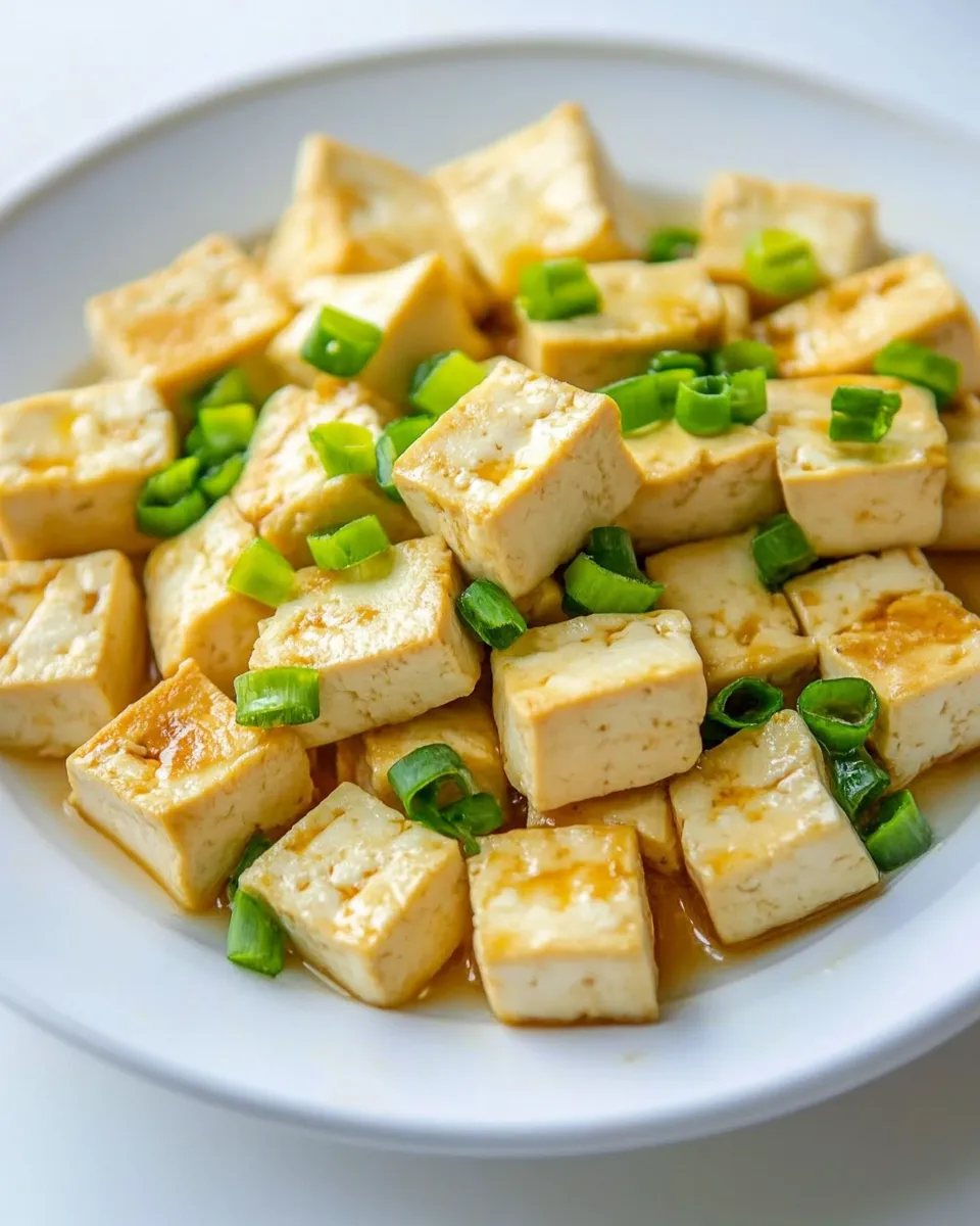 Delicious Pan Fried Tofu image