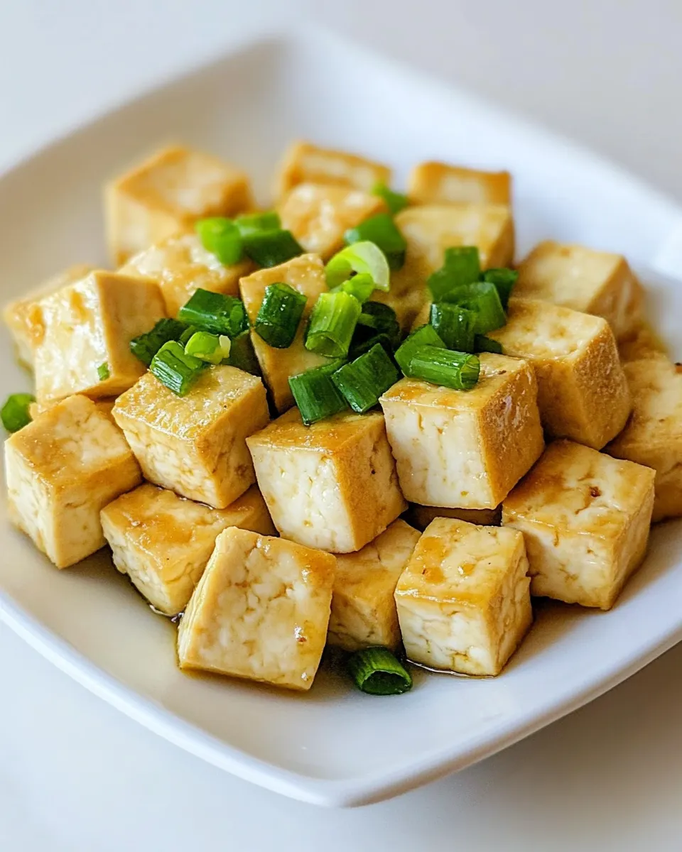 Savory Pan Fried Tofu recipe photo