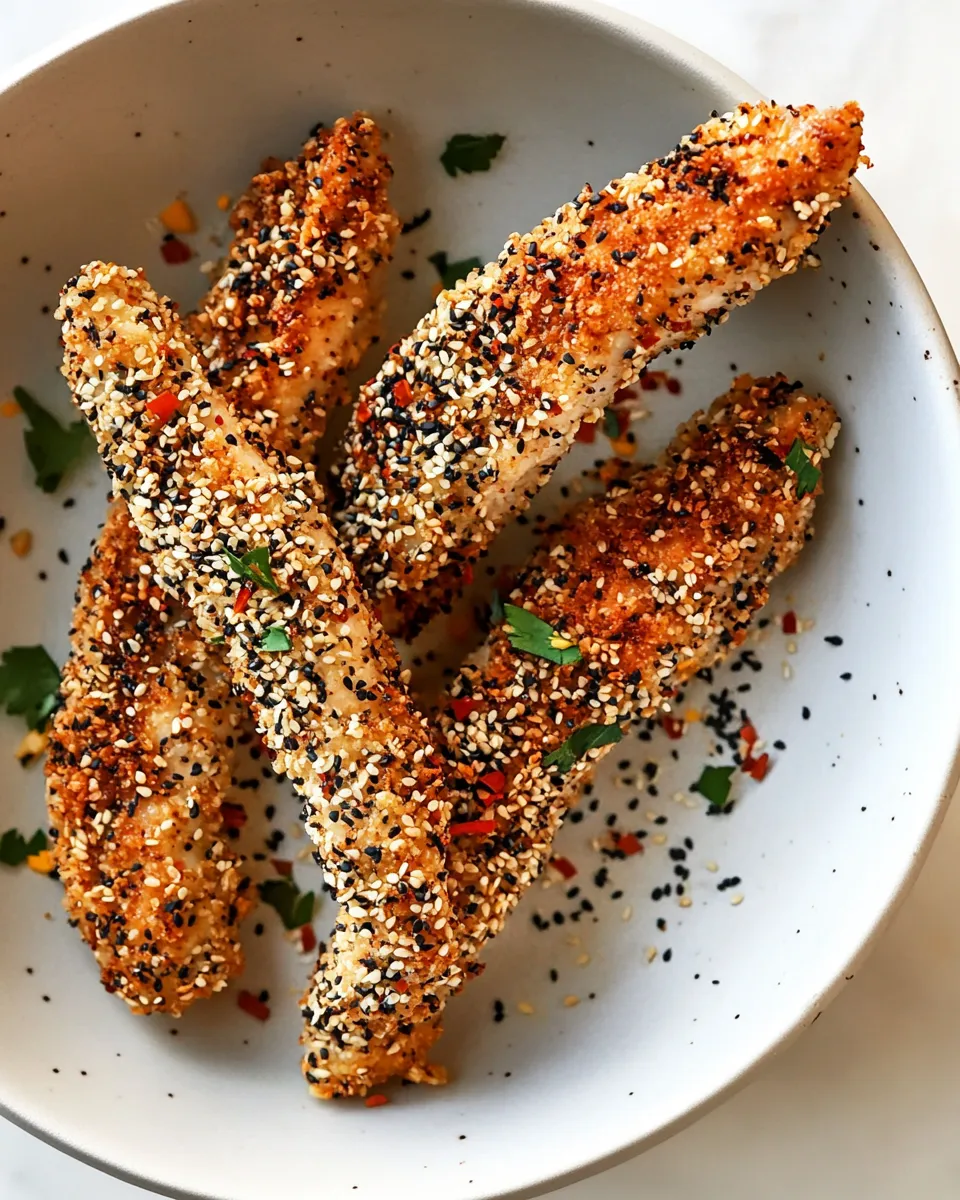 Homemade Panko Sesame Chicken Tenders photo