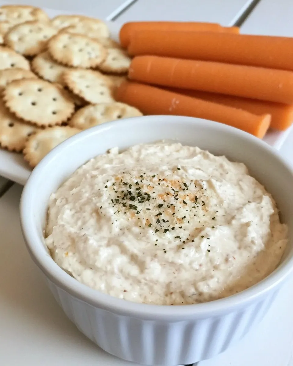 Delicious Parmesan Dip shot