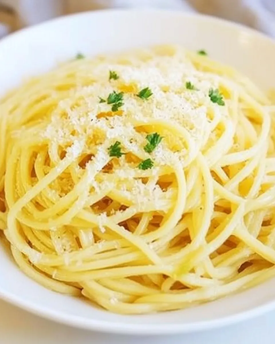 Delicious Parmesan Garlic Noodles shot