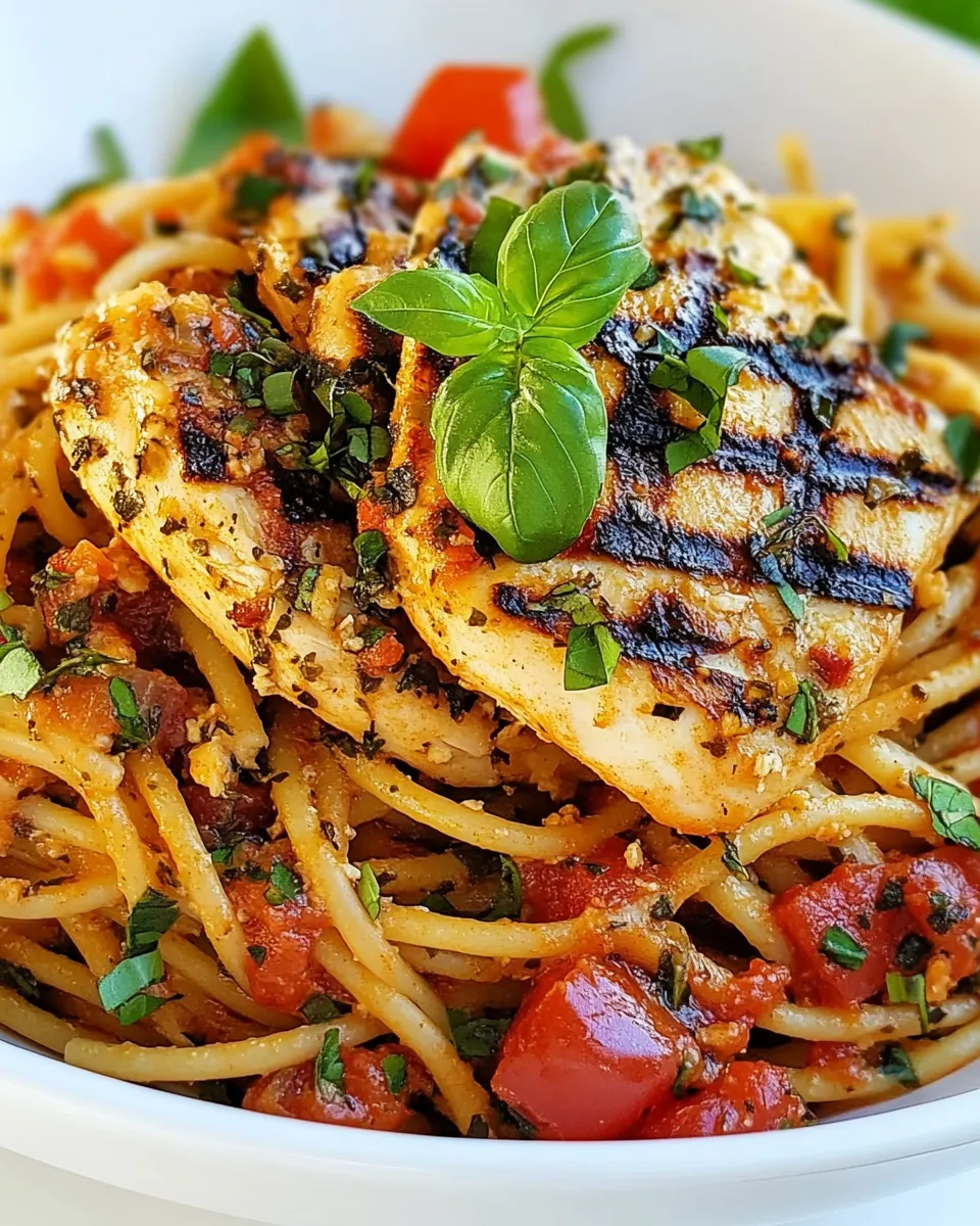 Classic Pasta Puttanesca with Chicken image