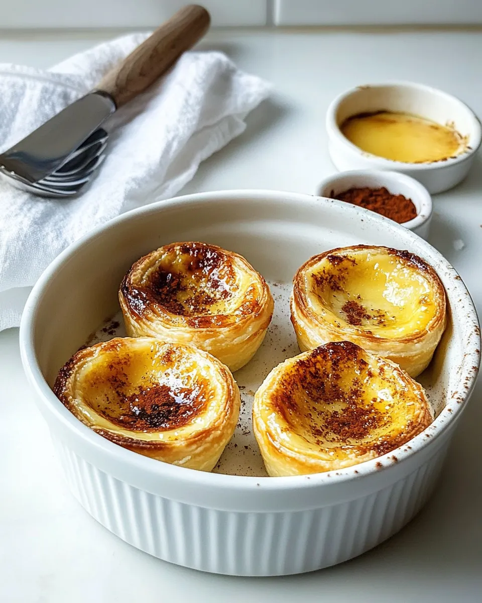 Homemade Pastis de Nata (Portuguese Custard Tarts) photo