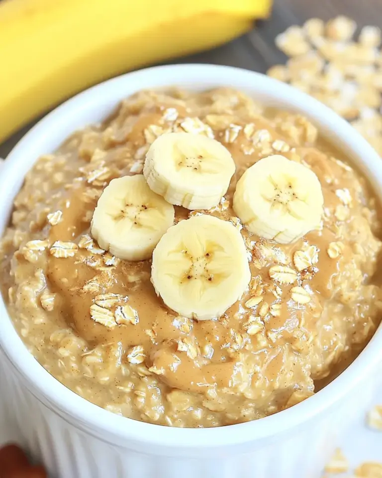Homemade Peanut Butter Banana Crockpot Oatmeal photo