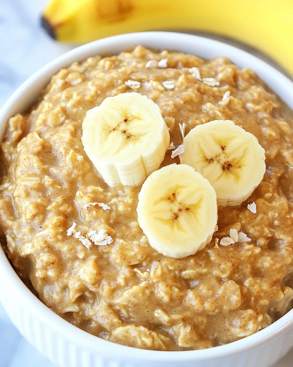 Delicious Peanut Butter Banana Crockpot Oatmeal shot