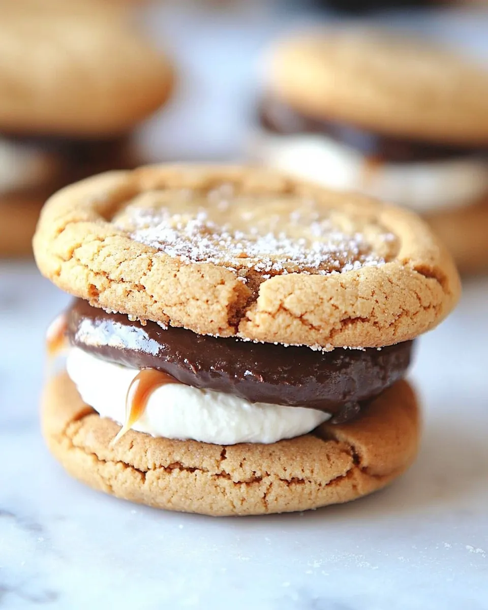 Easy Peanut Butter Cookie Smores recipe photo