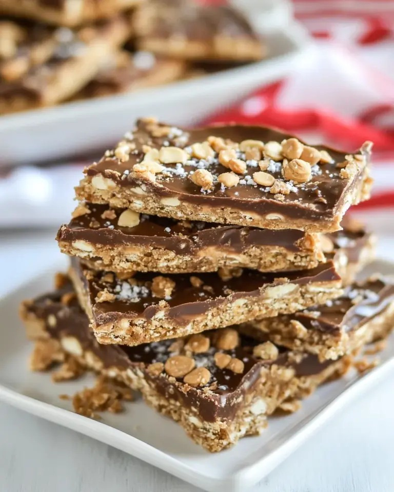 Homemade Peanut Butter Graham Cracker Toffee Recipe photo