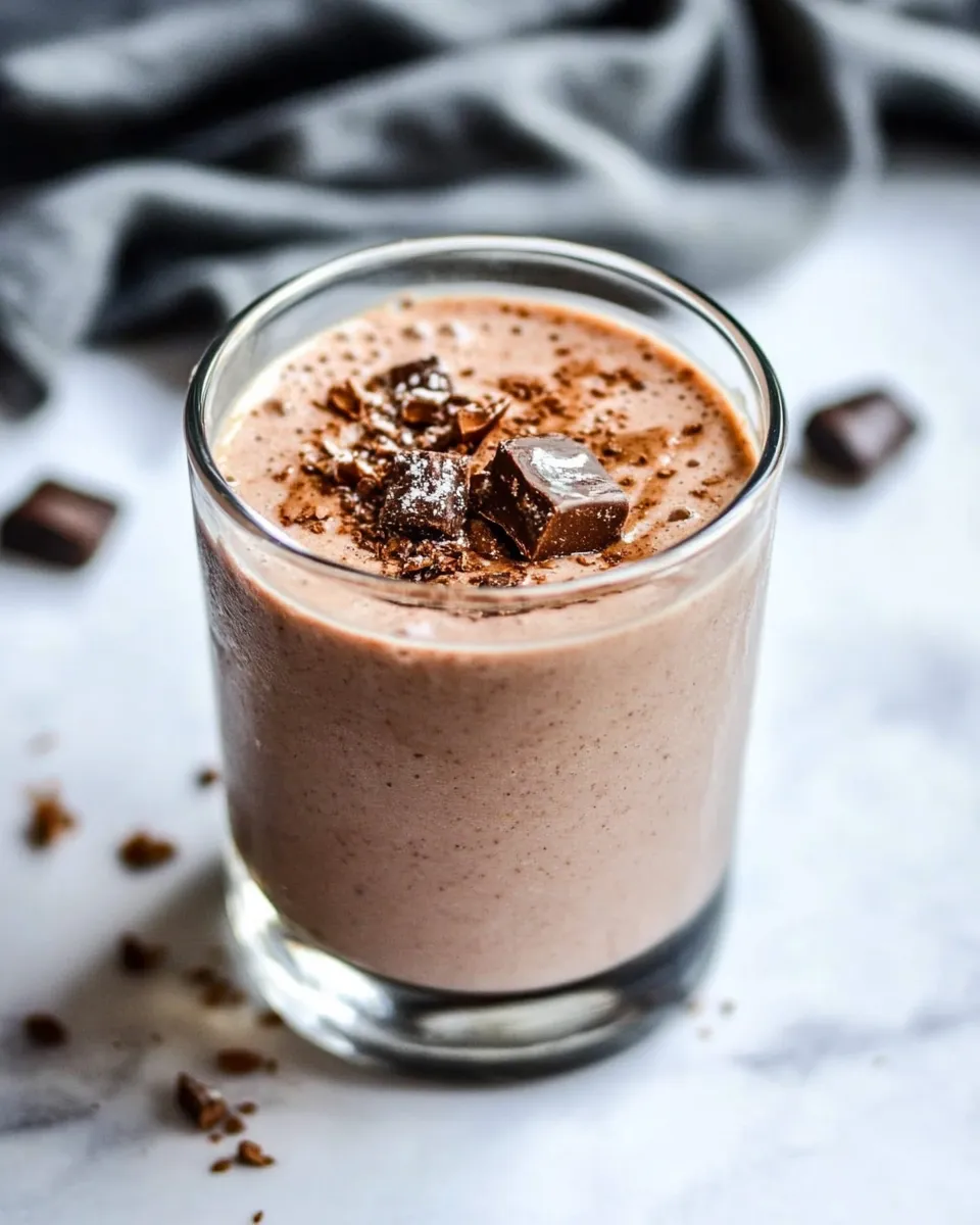 Delicious Peanut Butter Low-Carb Keto Smoothie With Almond Milk image