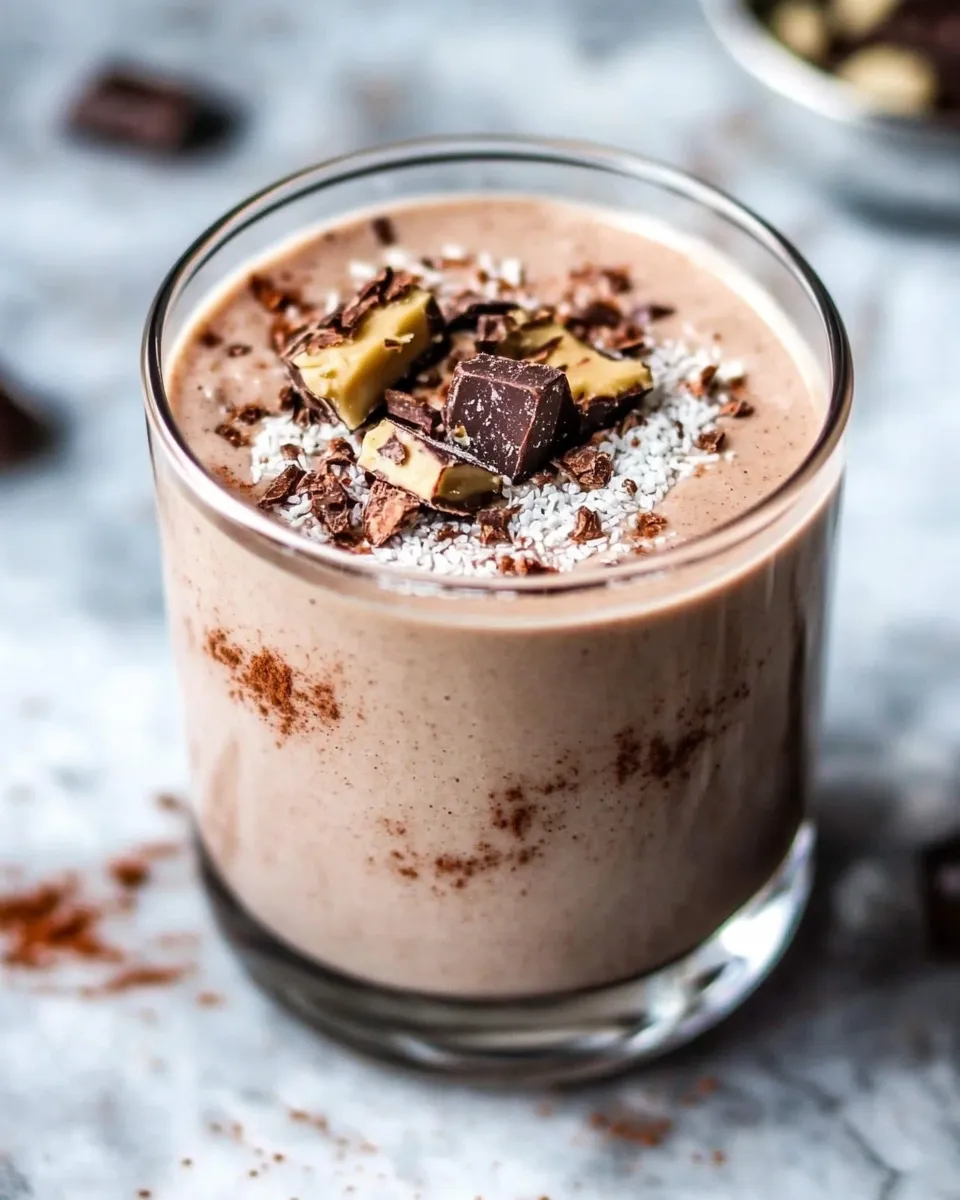 Tasty Peanut Butter Low-Carb Keto Smoothie With Almond Milk recipe photo