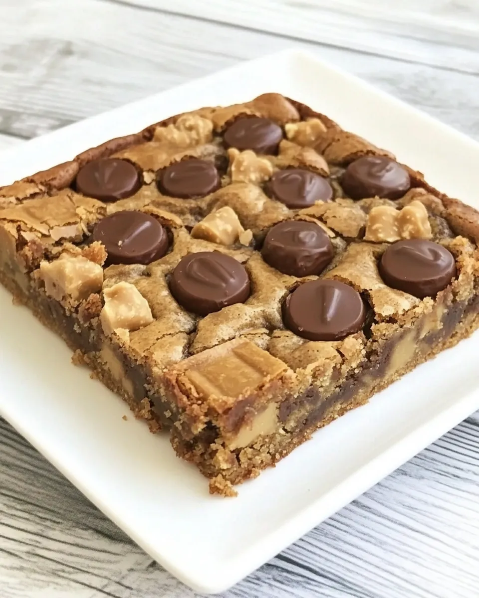 Classic Peanut Butter Rolo Blondies image