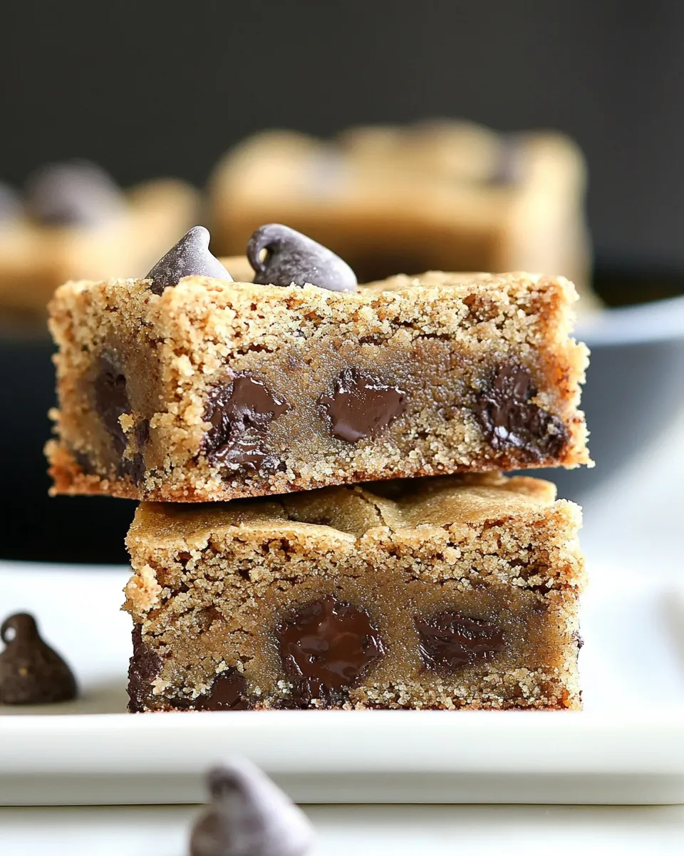 Classic Peanut Butter Stuffed Chocolate Chip Cookie Bars image