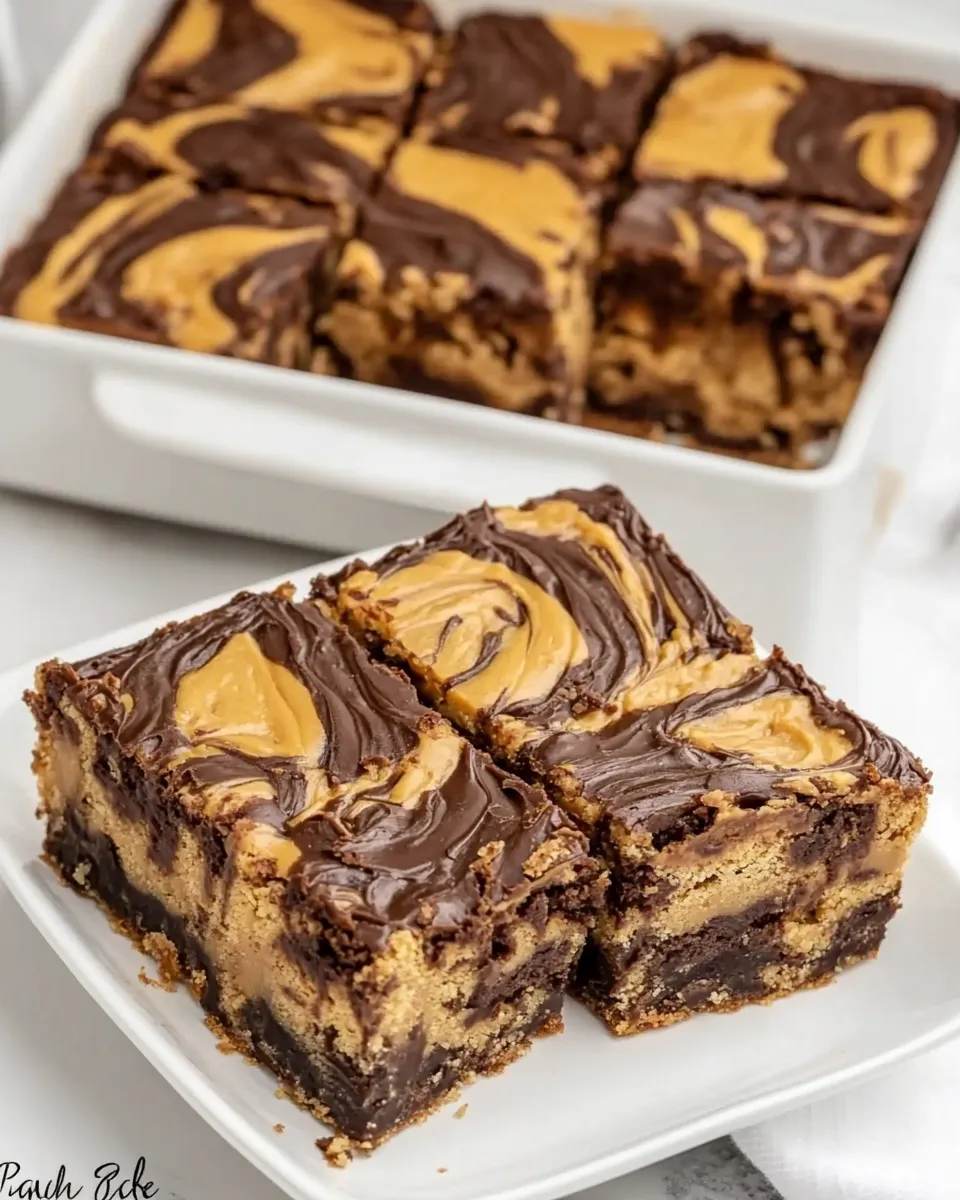 Homemade Peanut Butter Swirl Bars photo