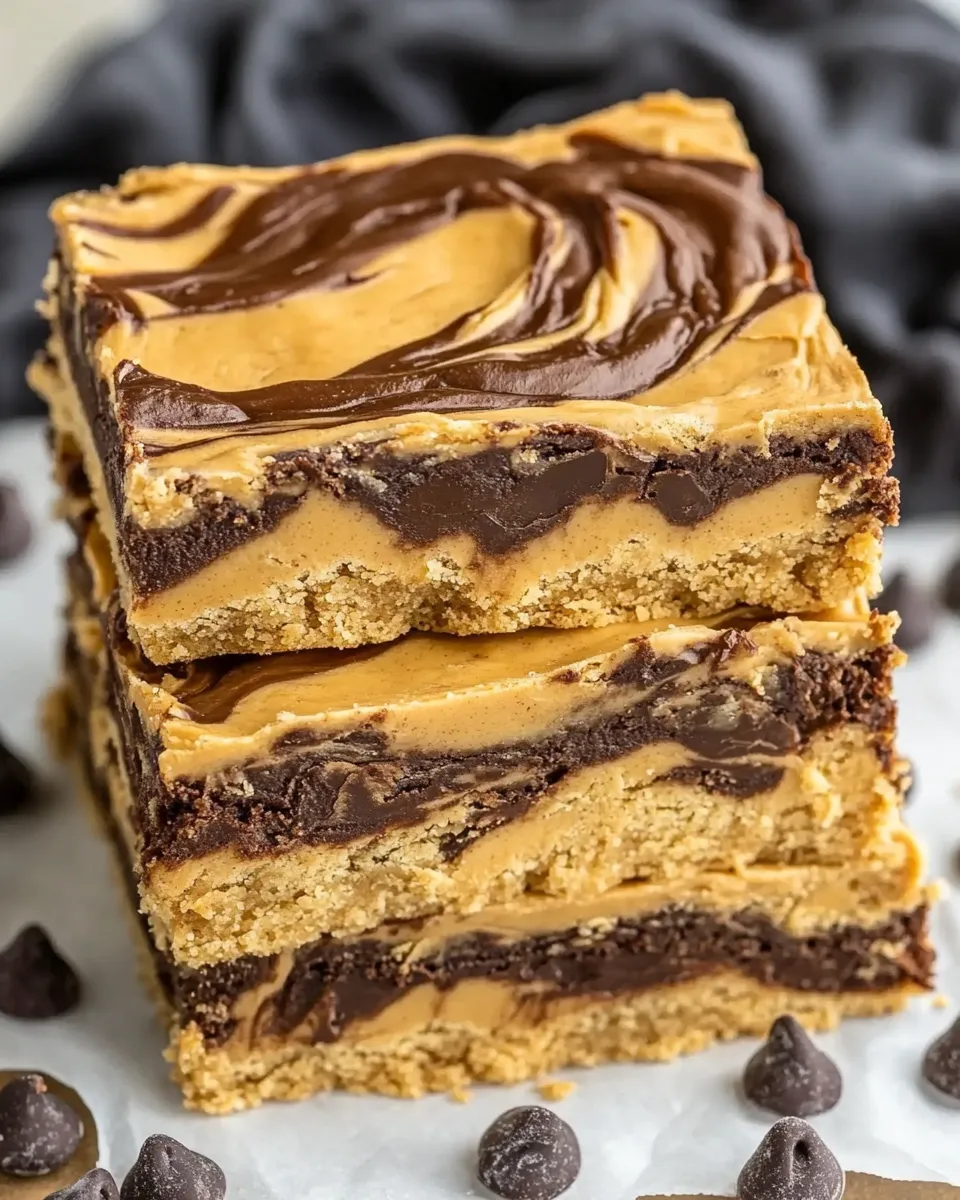 Classic Peanut Butter Swirl Bars image