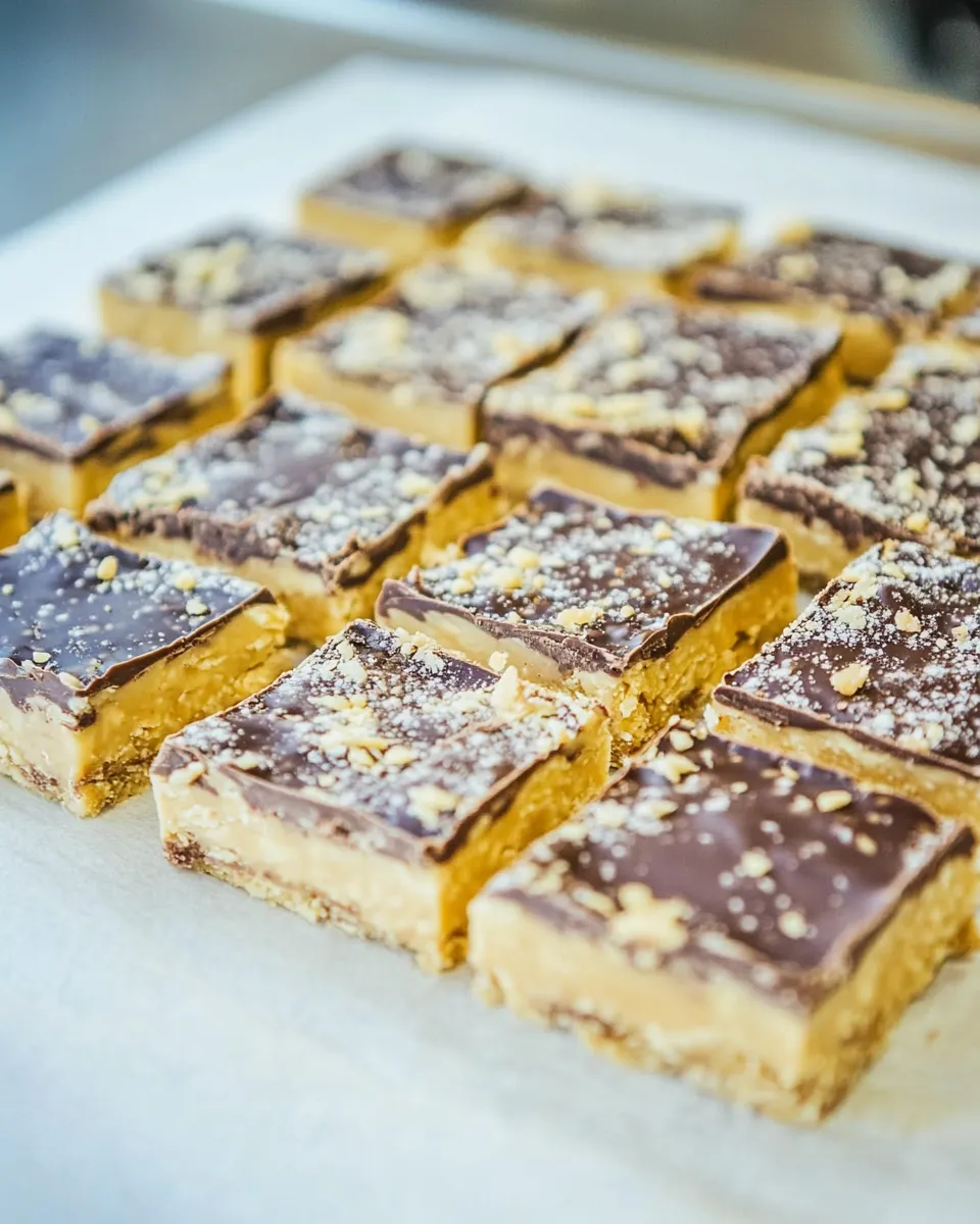 Delicious Peanut Butter & Dark Chocolate Squares image