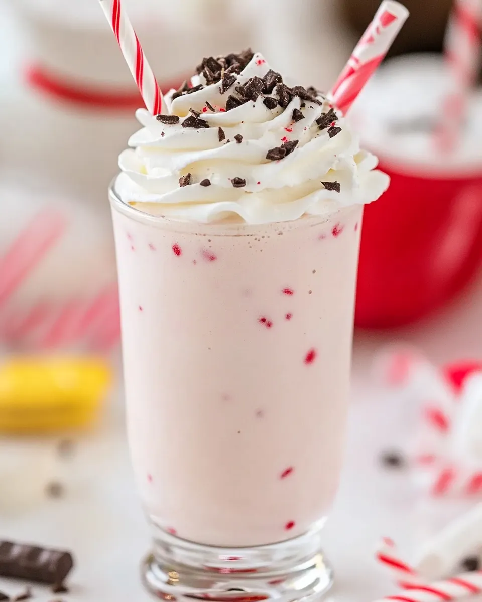Easy Peppermint Milkshake Recipe (Chick-fil-A Copycat) shot