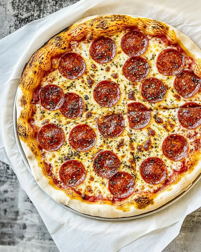 Homemade Pepperoni Pizza photo