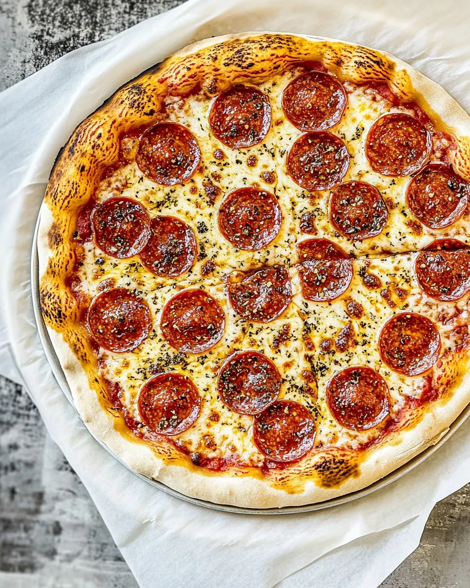 Homemade Pepperoni Pizza photo