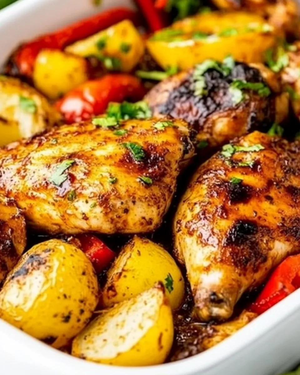 Delicious Peri Peri Chicken Tray Bake recipe photo