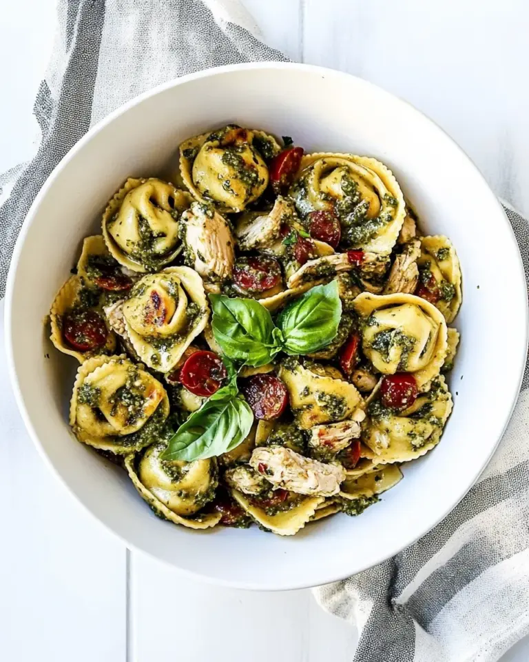 Easy Pesto Chicken Tortellini photo