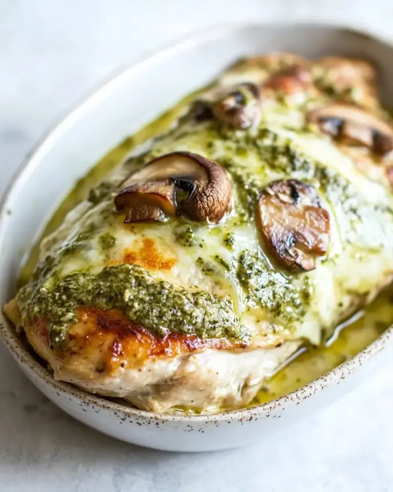 Easy Pesto Mushroom Chicken photo