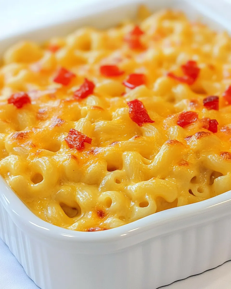 Delicious Pimento Mac & Cheese shot