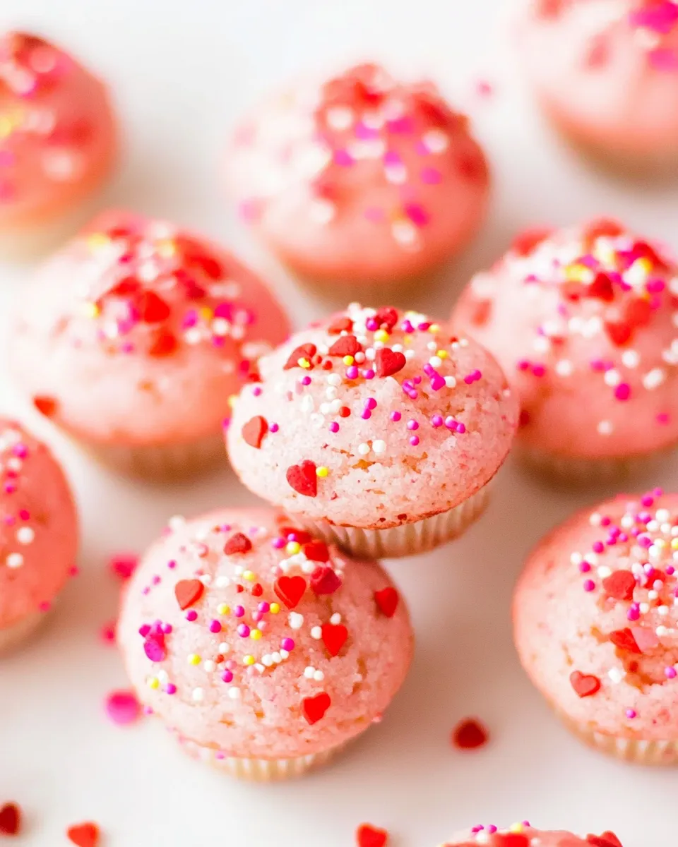 Easy Pink Mini Muffins recipe photo