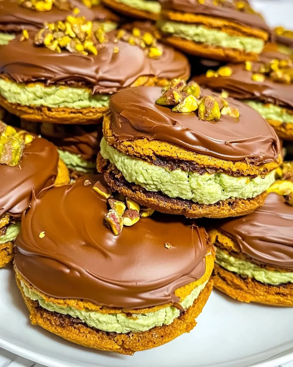 Homemade Pistachio Sandwich Cookies photo