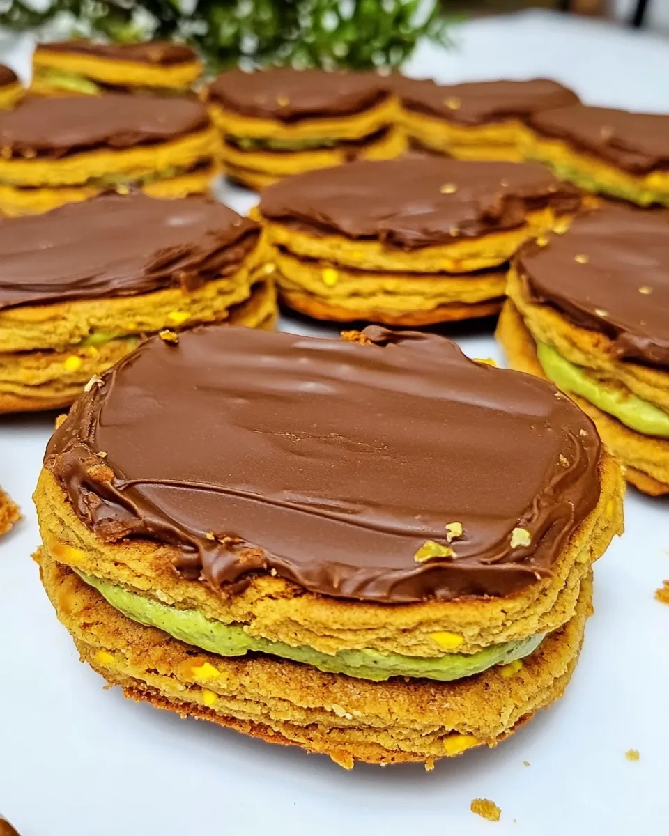 Delicious Pistachio Sandwich Cookies image