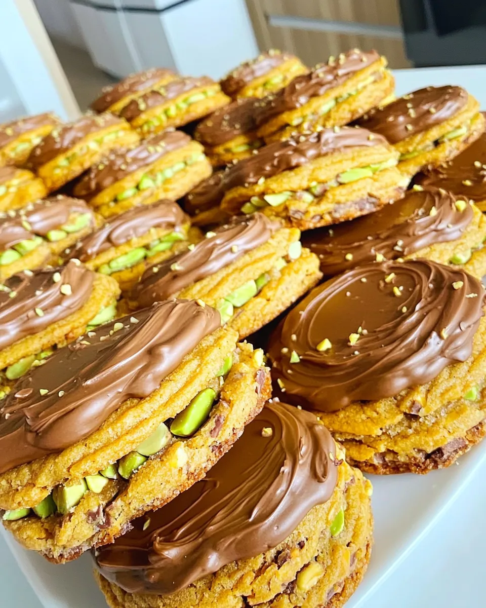 Easy Pistachio Sandwich Cookies recipe photo