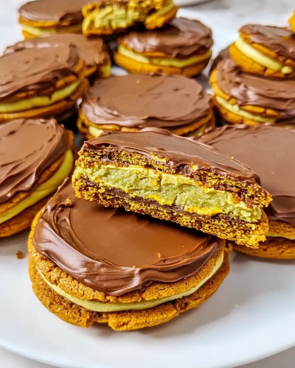 Classic Pistachio Sandwich Cookies shot