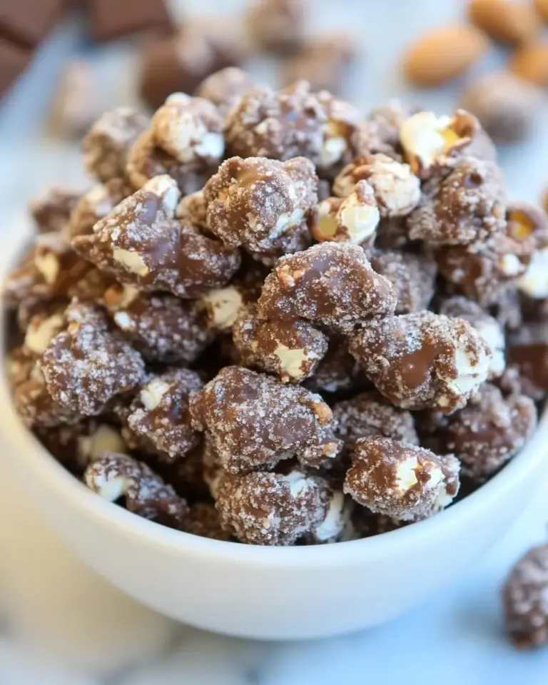 Homemade Poppy Chow [Chocolate & Peanut Butter-Covered Popcorn] photo