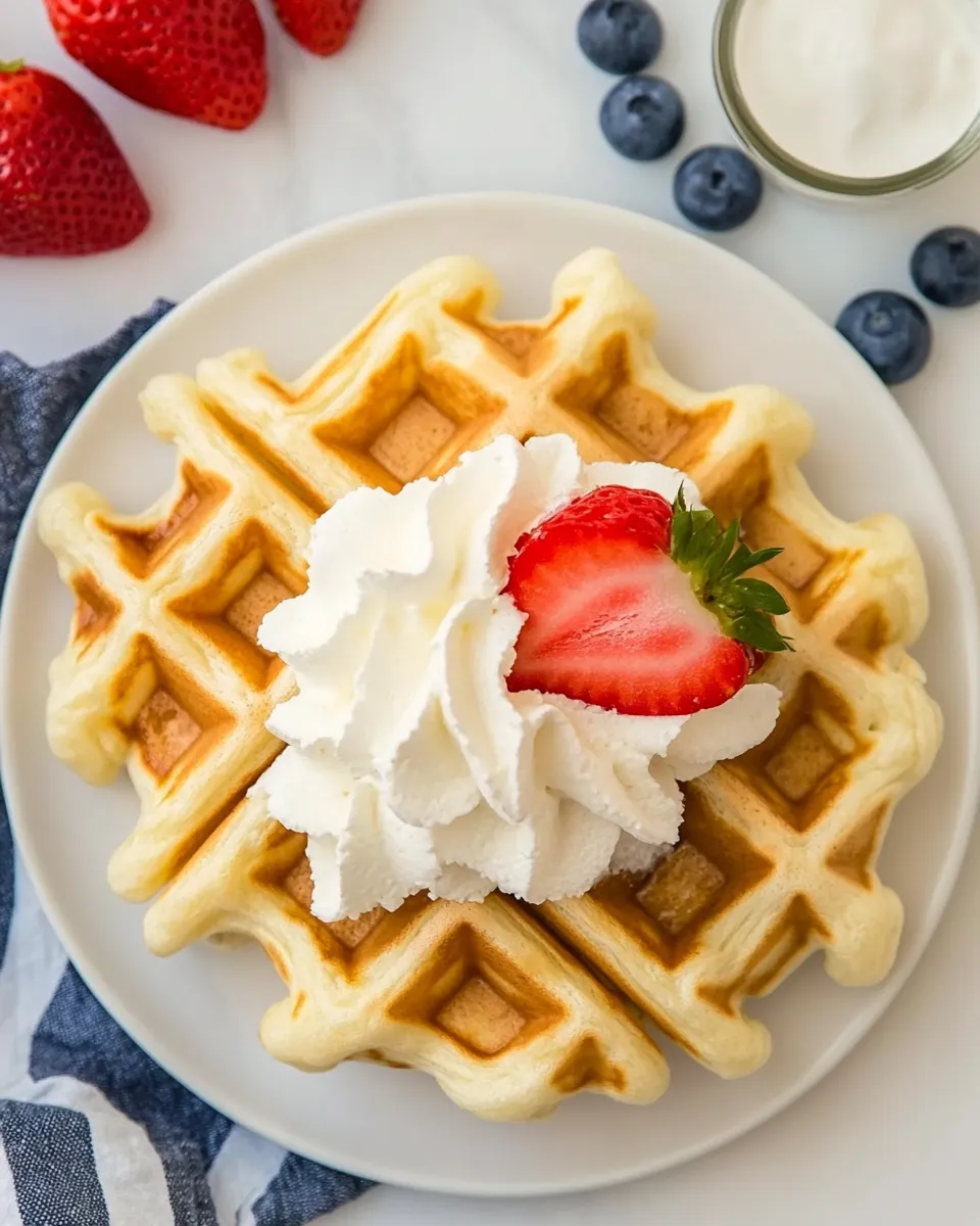 Homemade Puff Pastry Waffles recipe photo
