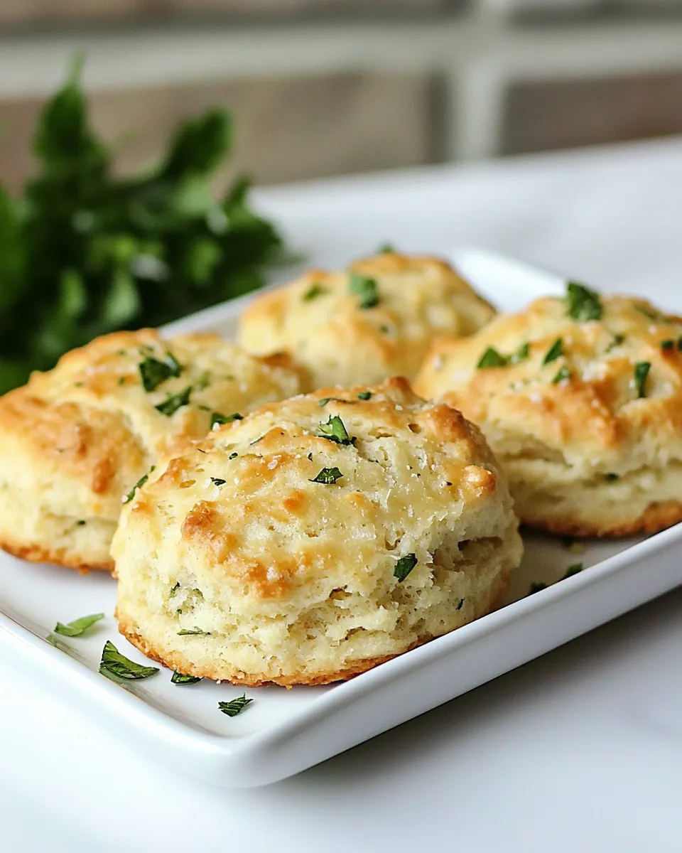 Savory Quick Parmesan and Herb Biscuits food shot