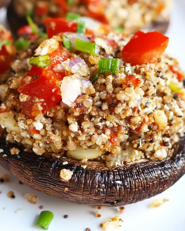 Easy Quinoa Stuffed Portobello Mushrooms photo