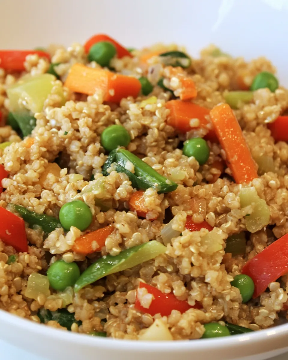 Healthy Quinoa and Vegetable Stir-Fry shot